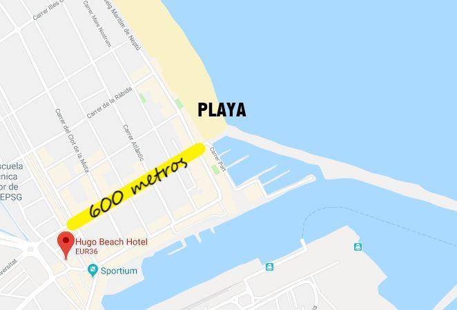 Hugo Beach Hotel & Apartments Гандия Экстерьер фото
